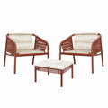 Conjunto de muebles para exterior de cuerda y aluminio