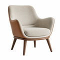 Silla de Madera y Tela Beige