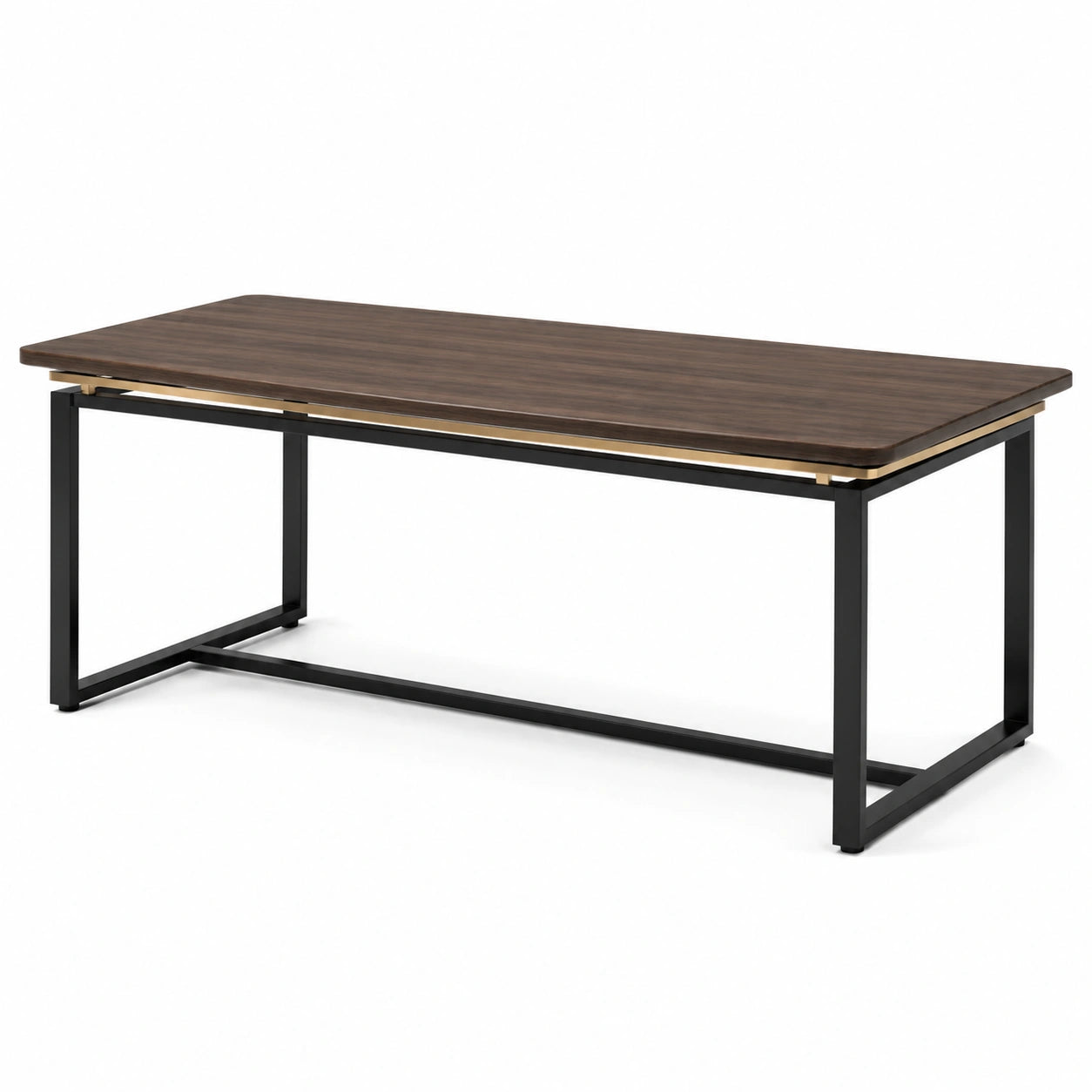 Mesa de madera y metal 180x90x75 cm