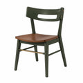 Silla de madera contrachapada y metal azul con asiento natural